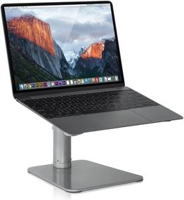 img 4 attached to 📱 Mount-it! Регулируемая высота подставки для ноутбука MacBook: эргономичный подъемник для MacBook Air, Pro и ноутбуков диагональю 11-15 дюймов.