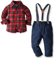 🧒 gentlemen-inspired suspenders: stylish toddler boys' clothing collection logo