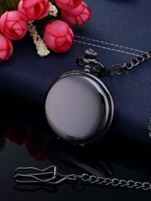 img 1 attached to Timeless Elegance and Functionality: ⌚ Mudder Smooth Antique Quartz Pocket Watch