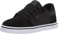 👦 boys' charcoal dc anvil youth skate shoes logo