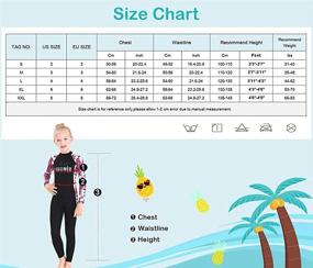 img 1 attached to Swimsuit Children Swimwear Protection Flower Black