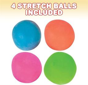 img 3 attached to 🧩 ArtCreativity Stretchy Stress Balls for Kids: Pack of 4 Sensory Toys for Autistic Children, Anxiety, and ADHD – Spongy Squeeze Toys for Stress Relief, Fidgeting and Party Favors