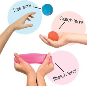 img 1 attached to 🧩 ArtCreativity Stretchy Stress Balls for Kids: Pack of 4 Sensory Toys for Autistic Children, Anxiety, and ADHD – Spongy Squeeze Toys for Stress Relief, Fidgeting and Party Favors