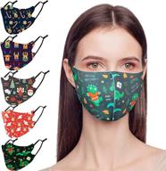 🎄 premium adjustable balaclavas: reusable christmas breathable face masks logo