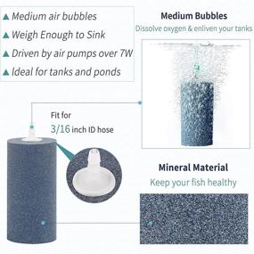 img 1 attached to 🐠 Pawfly Large Air Stone Cylinder: Enhancing Aeration in Ponds and Fish Tanks