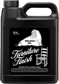img 3 attached to 🛋️ WALRUS OIL Furniture Finish - Premium Blend of Polymerizing Safflower, Tung, and Hemp Seed Oils - For Hardwood Tables, Chairs, and More. 100% Vegan - 32oz Jug