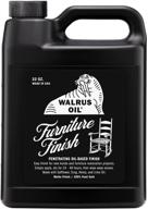 🛋️ walrus oil furniture finish - premium blend of polymerizing safflower, tung, and hemp seed oils - for hardwood tables, chairs, and more. 100% vegan - 32oz jug logo