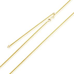 img 4 attached to 💎 Stunning Sterling Silver 1mm Diamond-Cut Spiga Wheat Chain Necklace - Adjustable, 22 inches - Perfect for Women