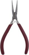 🔧 the beadsmith bent chainnose pliers - comfort grip series - 6 inches (152mm) - polished steel head, ergonomic handle & double-leaf spring, european quality & design, jewelry making tool logo