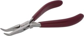 img 2 attached to 🔧 The Beadsmith Bent ChainNose Pliers - Comfort Grip Series - 6 inches (152mm) - Polished Steel Head, Ergonomic Handle & Double-leaf Spring, European Quality & Design, Jewelry Making Tool