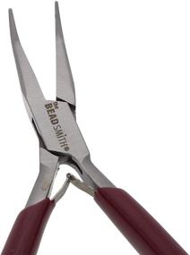 img 1 attached to 🔧 The Beadsmith Bent ChainNose Pliers - Comfort Grip Series - 6 inches (152mm) - Polished Steel Head, Ergonomic Handle & Double-leaf Spring, European Quality & Design, Jewelry Making Tool