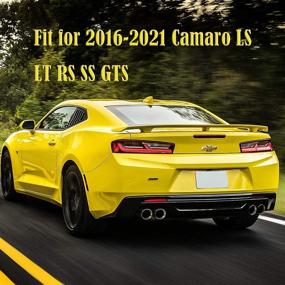 img 2 attached to 🚘 Lambo Style XianFeng Window Louvers for 2016-2021 Camaro LS LT RS SS GTS - Enhance Style & Ventilation!