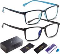 👓 protective blue light blocking glasses for enhanced tv, computer, and gaming experience - ideal for men and women logo