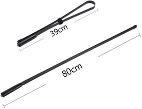 img 1 attached to 📡 HYS Tactical/Foldable Antenna | Dual Band 144/430Mhz SMA-Female Connector | 31.5inch/800mm Antenna | Compatible with BF UV-5R Series, UV-82 Series, BF-F8HP Two Way Radio