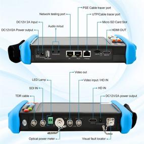 img 3 attached to 📷 Wsdcam 7-дюймовый IPS сенсорный экран IP-камеры Тестер безопасности ССТВ Монитор - SDI/TVI/AHD/CVI/TDR/OPM/VFL/POE/WIFI/4K H.265/1080p HDMI/Обновленное прошивка 9800MOVTSADH-Plus.