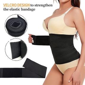 img 3 attached to Snatch Me Up Bandage: Adjustable Body Shaper & Lumbar Waist Support Trainer for Postpartum Recovery - Women's Back Brace (4M)