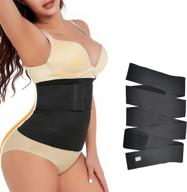 snatch me up bandage: adjustable body shaper & lumbar waist support trainer for postpartum recovery - women's back brace (4m) логотип