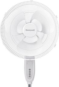 img 3 attached to 🌀 HONEYWELL Double Blade 16 Pedestal Fan: White, Remote Control, Powerful Air Circulation