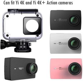 img 2 attached to Suptig Waterproof Case - Ultimate Underwater Protective Housing for Yi 4K Action, Xiaomi 4K, Xiaoyi 4K, Yi 4K+, and Yi Discovery Action Cameras