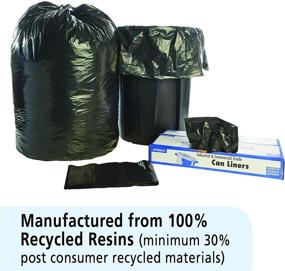 img 1 attached to 🛍️ STOUT Envision T5051B15 Total Recycled Content Bags - 100% Recycled Plastic, 65 gal Capacity, 1.50 mil Thickness (Pack of 100)