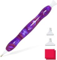 💎 enhance your diamond painting experience with the purple diamond painting pen: ergonomic design, comfort grip, and faster drilling! logo