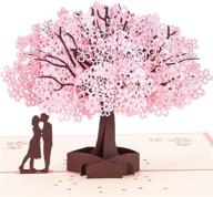 bajayvovo cherry blossoms popup greeting card logo