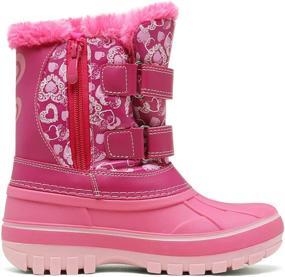 img 2 attached to DREAM PAIRS Ducko Winter Snow Boots for ❄️ Boys & Girls - Toddler/Little Kid/Big Kid Ankle Style