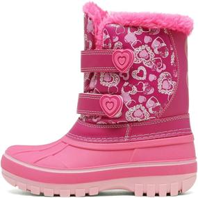 img 3 attached to DREAM PAIRS Ducko Winter Snow Boots for ❄️ Boys & Girls - Toddler/Little Kid/Big Kid Ankle Style