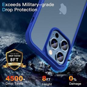 img 2 attached to 📱 CASEKOO iPhone 13 Pro Case - Mil-Grade Protective Slim Fit Thin Phone Case | Anti-Fingerprint, Anti-Scratch, Matte Translucent Shockproof Cover 6.1 inch 2021, Blue