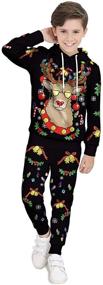 img 4 attached to 🎄 BesserBay Children Christmas Sweatshirt: Perfect Boys' Clothing and Clothing Sets for the Holidays