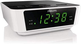 img 3 attached to ⏰ PHILIPS Digital Alarm Clock Radio: Bedroom FM Radio with LED Display, Easy Snooze, Sleep Timer & Battery Backup