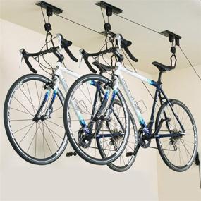 img 3 attached to 🚲 Effortless Storage Solution: Racor Bike Rack Lifts Ceiling Bicycle Mount 2 Pack