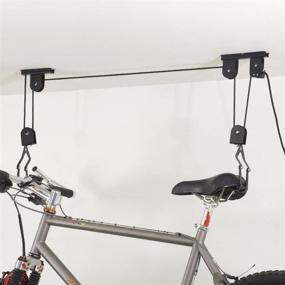 img 1 attached to 🚲 Effortless Storage Solution: Racor Bike Rack Lifts Ceiling Bicycle Mount 2 Pack