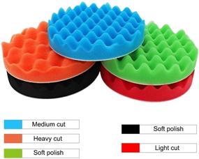 img 2 attached to 🚗 Lasdoloda Buffing Pads & Polishing Pad for Car Polisher: 5-Inch/125mm Drill Attachment with 5 Pcs Buffing Pads, Drill Polishing Kit