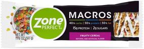 img 4 attached to 🍓 20 Count Zone Perfect Macros Protein Bars with Fruity Cereal Flavor