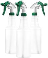🌱 bar5f professional all-purpose spray bottle 32 oz - 3 pack, with adjustable green/white sprayer nozzle logo
