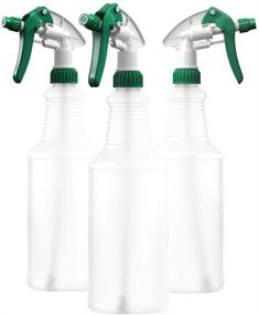 img 4 attached to 🌱 Bar5F Professional All-Purpose Spray Bottle 32 oz - 3 Pack, with Adjustable Green/White Sprayer Nozzle