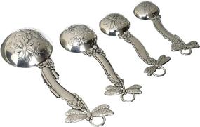 img 1 attached to 🦋 Ganz 4-Piece Set of Silver Dragonfly Measuring Spoons in One Size