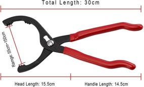 img 1 attached to 🔧 AutoXscan 12" Oil Filter Pliers - Enhanced Oil Filter Removal Tool