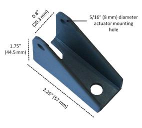 img 3 attached to WindyNation LIN MBRK 01 Actuator Mounting Brackets: Secure and Versatile Installation Solution