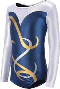 img 3 attached to Sleeve Athletic Gymnastic Leotards Bodysuit Sports & Fitness