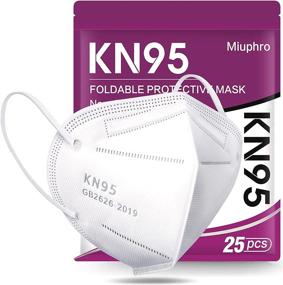 img 4 attached to 🌬️ Miuphro KN95 Disposable Face Mask 25 Pack - 5-Ply Breathable Safety Masks Against PM2.5, White, Respiratory Protection Mask for Men and Women