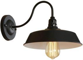 img 3 attached to BRIGHTESS Gooseneck Industrial Farmhouse Hardwired Lighting & Ceiling Fans in Wall Lights