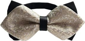 img 1 attached to Enhance Your Wedding Style with Bronze Trendy Vintage Pre Tied Boys' Accessories