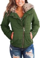 🧥 stylish dokotoo women's winter fashion quilted jacket - zip up outerwear (s-xxl, no hooded) logo