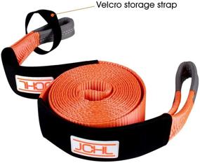 img 1 attached to JCHL Recovery Tow Strap Heavy Duty Polyester Recovery Strap 3&#34