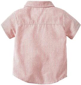 img 2 attached to SANGTREE Baby Boys Dress shirt with Bowtie and Suspender Shorts - Stylish and Adorable Outfit