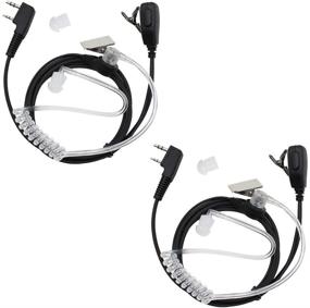 img 4 attached to Tenq 2-Pin Covert Acoustic Tube Earpiece Headset For Kenwood Puxing Wouxun Baofeng Two Way Radio 2Pin