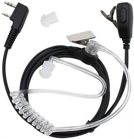 img 3 attached to Tenq 2-Pin Covert Acoustic Tube Earpiece Headset For Kenwood Puxing Wouxun Baofeng Two Way Radio 2Pin