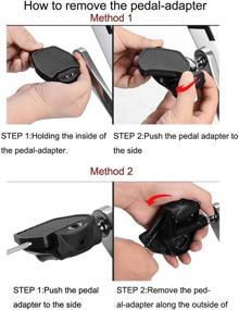 img 1 attached to Thinvik Clipless Pedal to Universal Platform Pedal Adapters for Shimano SPD-SL Road Bike Pedals